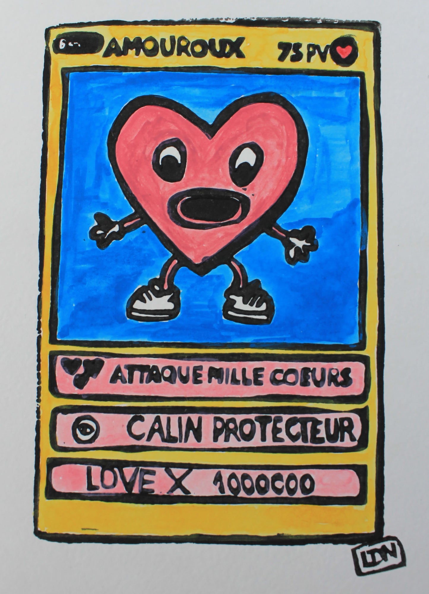 đ AMOUROUX â Coeur Tendresse (version jaune)