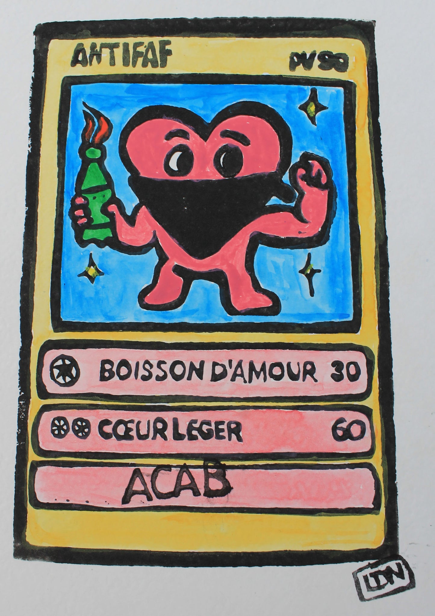 đ„ ANTIFAF â Coeur rebel (version jaune)